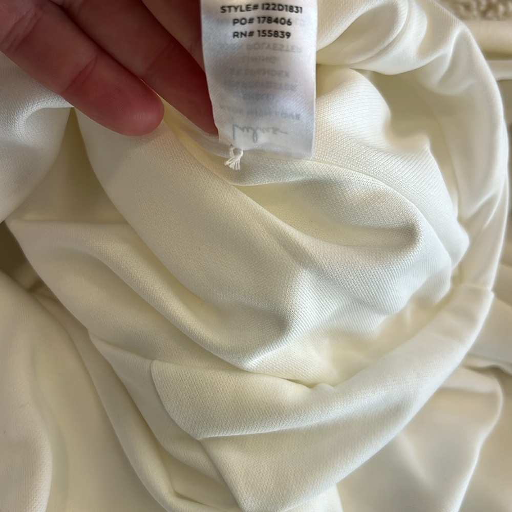 Lulus wedding sleeveless mermaid style square neck white dress size XS NWT - Picture 12 of 12
